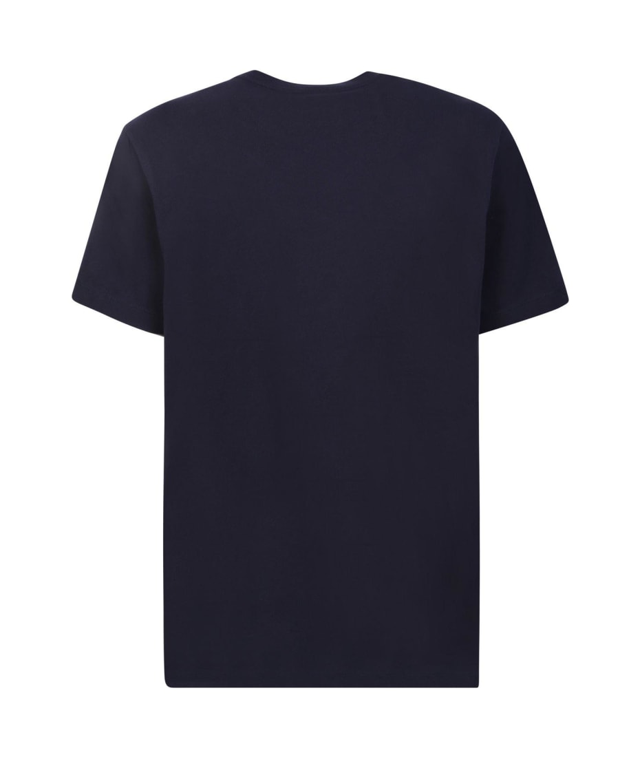 Moncler Logo Patch Crewneck T-shirt - Blu