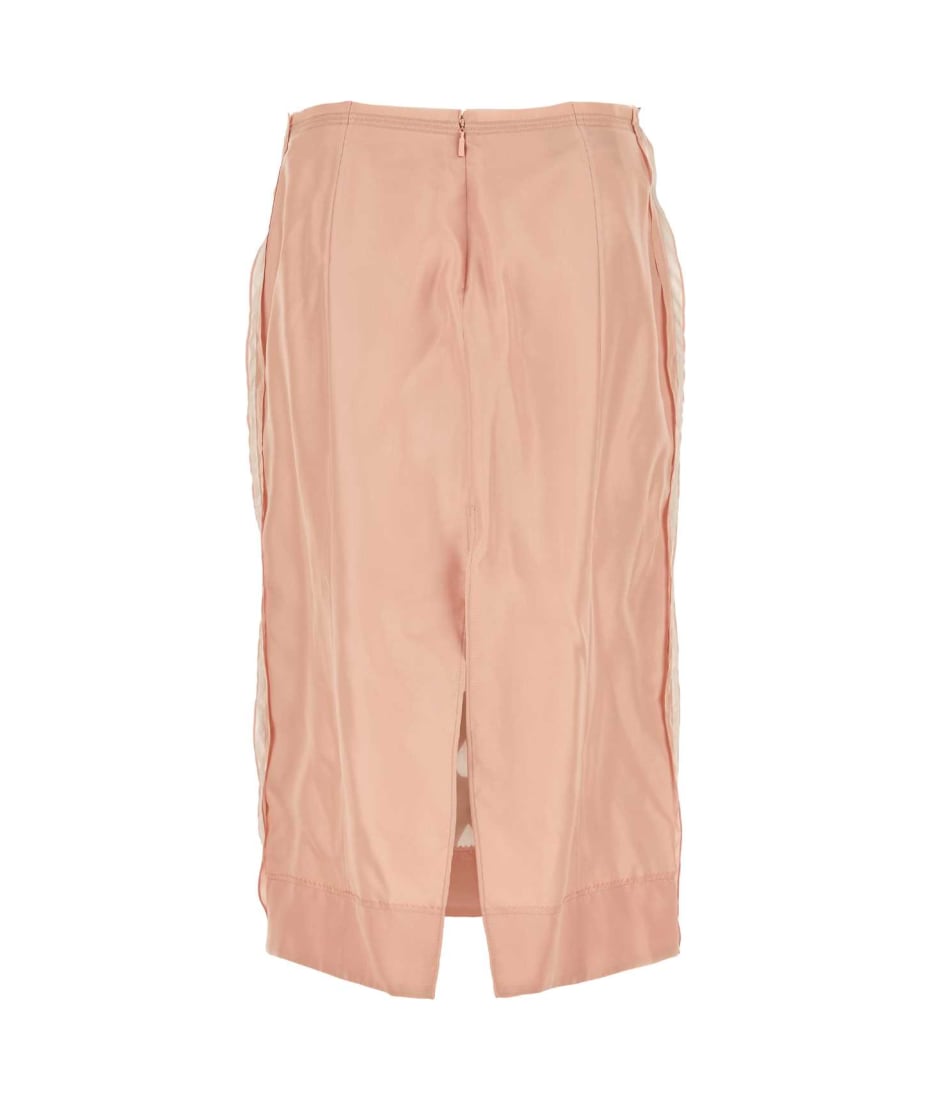 【関税&送料込】Gucci Two-Tone Silk Skirt Gucci Two-tone Silk Skirt | italist