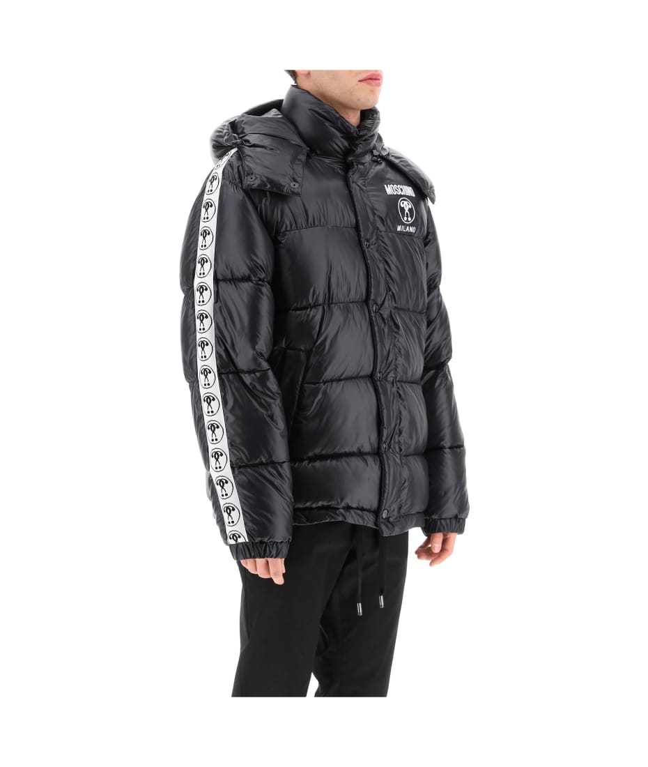 【関税込み】Moschino ブラック Double Question Mark フーディ Moschino Black Double Question Mark Hoodie Moschino