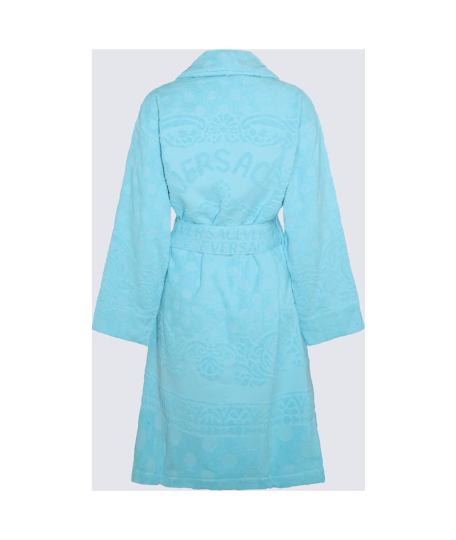 【関税・送料込み】VERSACE TEXTILE BAROQUE POLKA DOT BATHROBE I ♡ Baroque Bathrobe White | VERSACE US