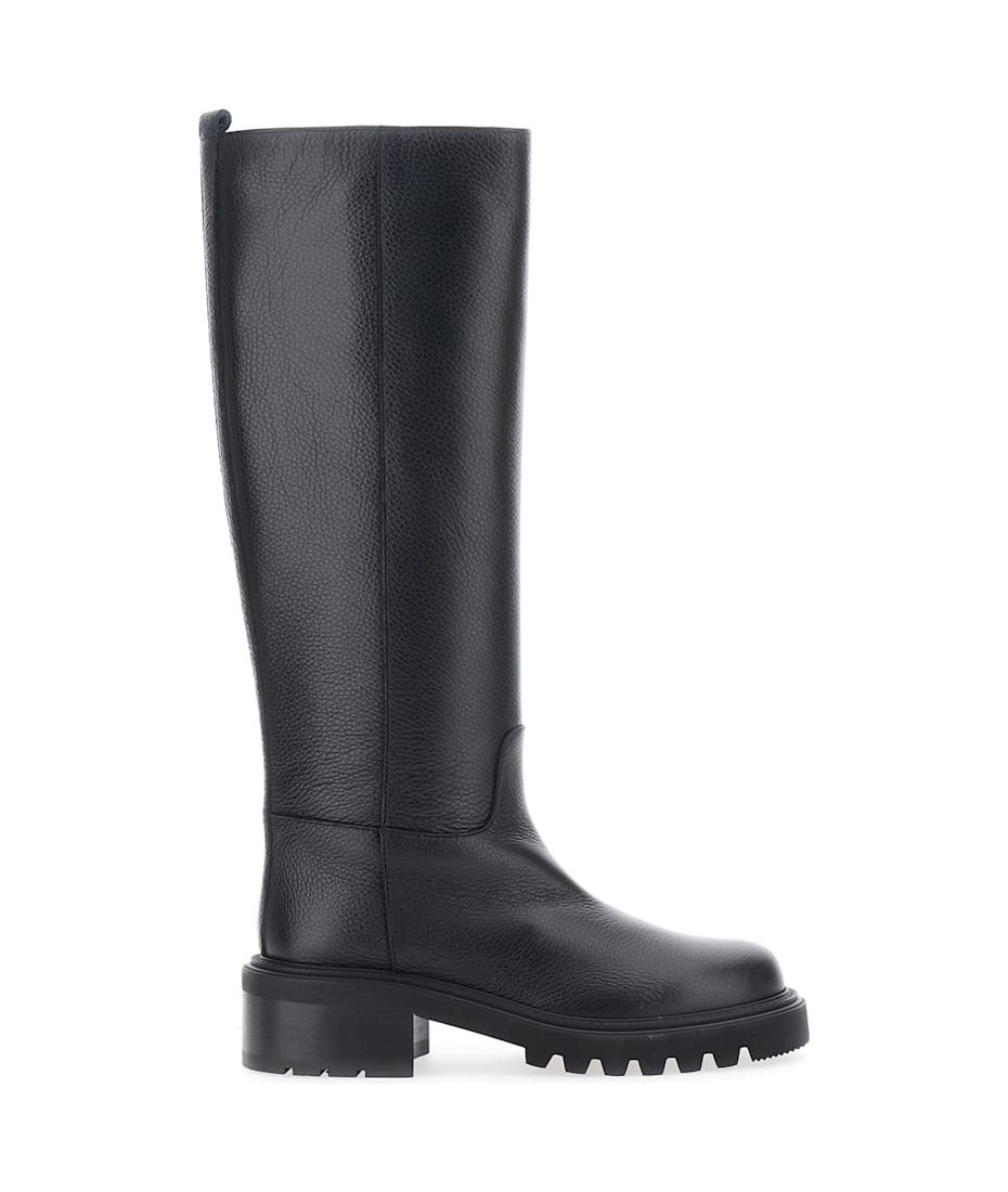 ロングブーツ VIA ROMA 15 FW25 STIVALE LISCIO ALTO (3814 NERO) Via Roma 15 Stivale ロングブーツ | ブラック | FARFETCH JP
