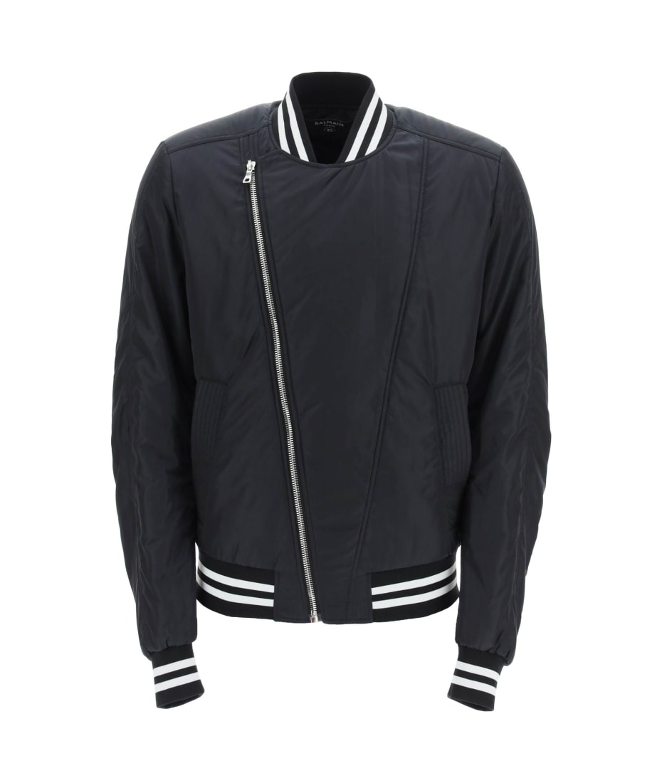 Balmain Men's Reversible Monogram Bomber Jacket - Black - Casual Jackets