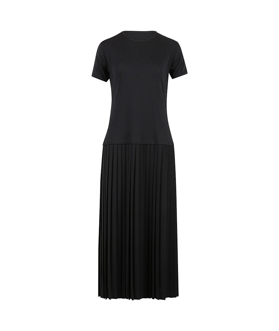 ワンピース MM6 MAISON MARGIELA Long jersey dress MM6 Maison Margiela Contrast Seam Turtleneck Maxi Dress