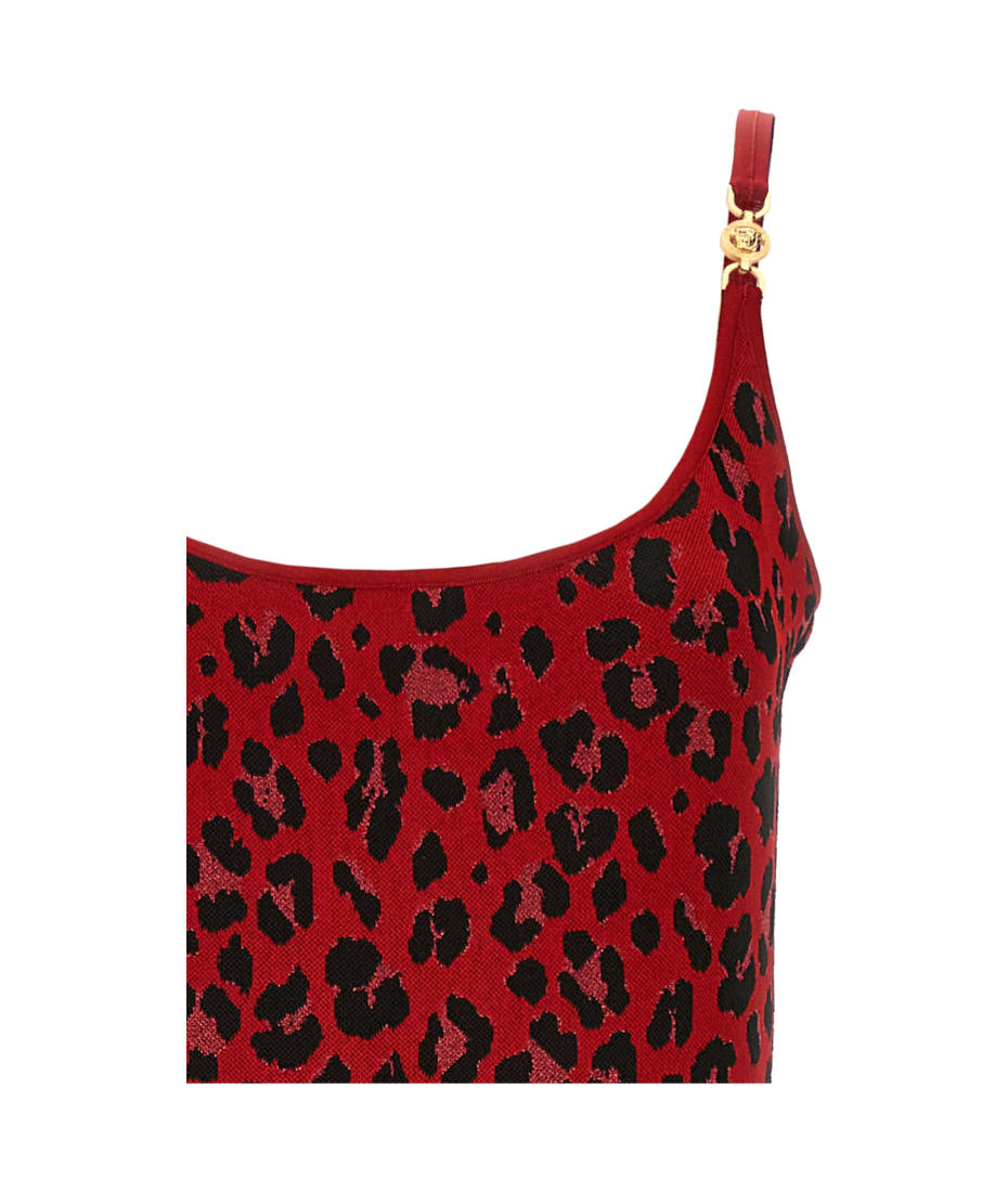 ワンピース VERSACE FW24 'Medusa' animal dress (10113961A12236 1RB30) Versace 'medusa' Animal Dress | italist