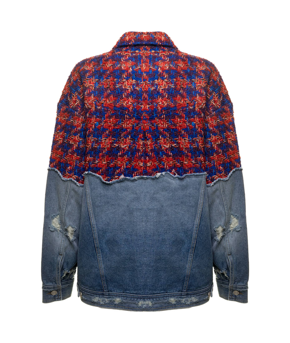 Patchwork In Tweed And Denim Jacket Woman Andersson Bell | italist