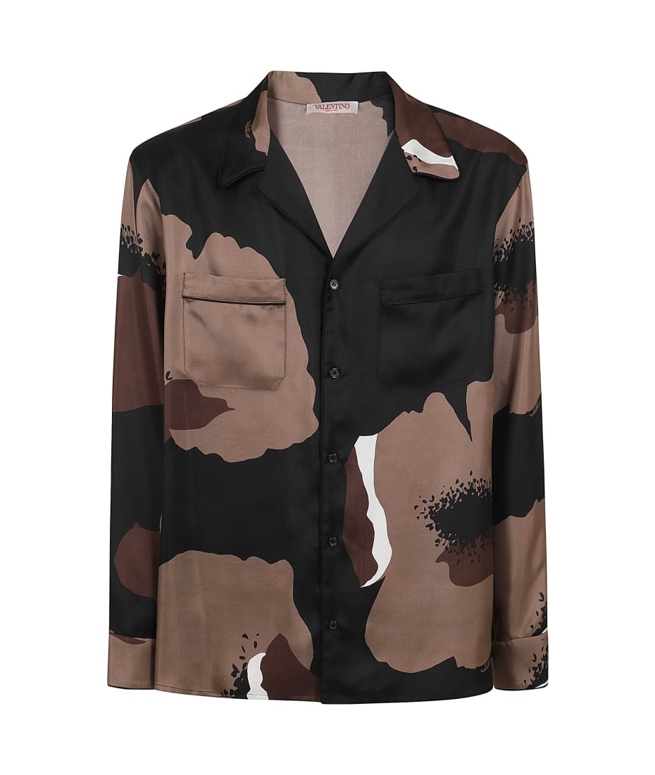 Valentino Garavani Long Sleeve Shirt Valentino Flower Portrait