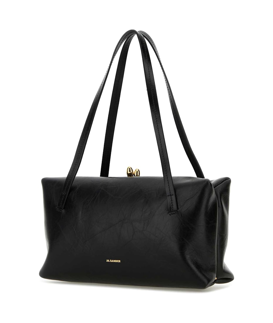 トートバッグ JIL SANDER Black Leather Goji Handbag Jil Sander Black Leather Goji Pillow Handbag | italist