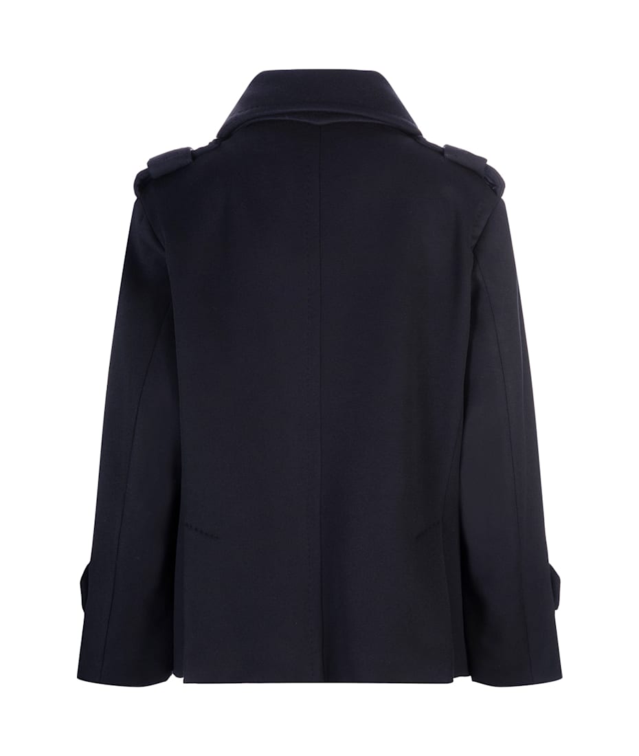 コート MAX MARA Women Coats LAVENO 560 005 BLUE Max Mara Navy Blue Laveno Short Coat | italist