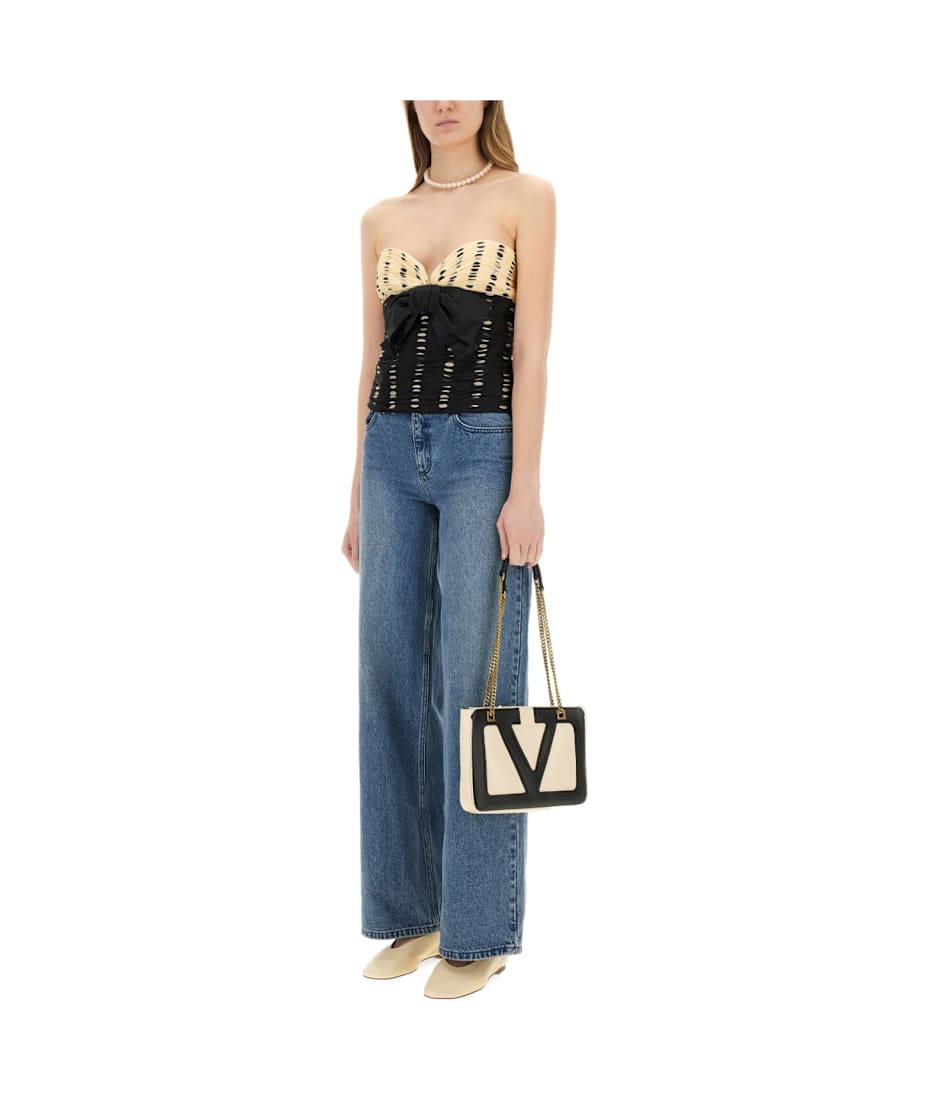 Plusdepois Print Chiffon Top