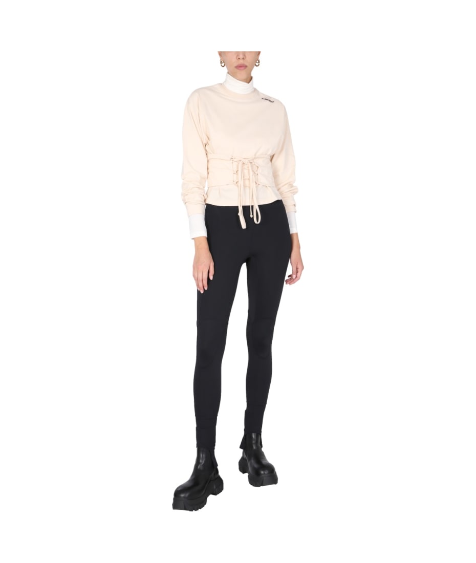 Tシャツ・カットソー AMBUSH T-SHIRT WITH CORSET BELT (BWAB008_F21JER0010460) AMBUSH T-shirt With Corset Belt | italist