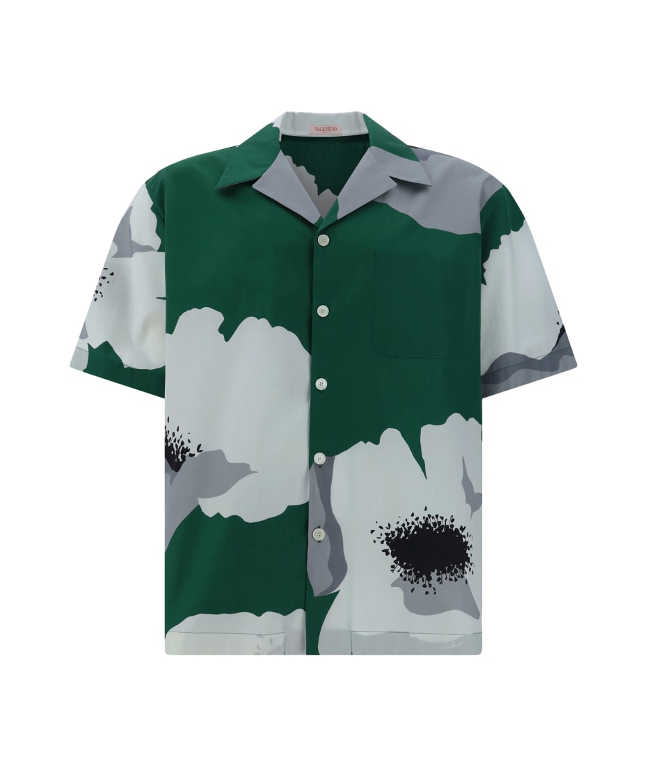 トップス VALENTINO 25SS POPELINE BOWLING SHIRT VALENTINO 25SS POPELINE BOWLING SHIRT