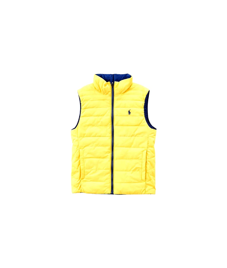 yellow ralph lauren vest