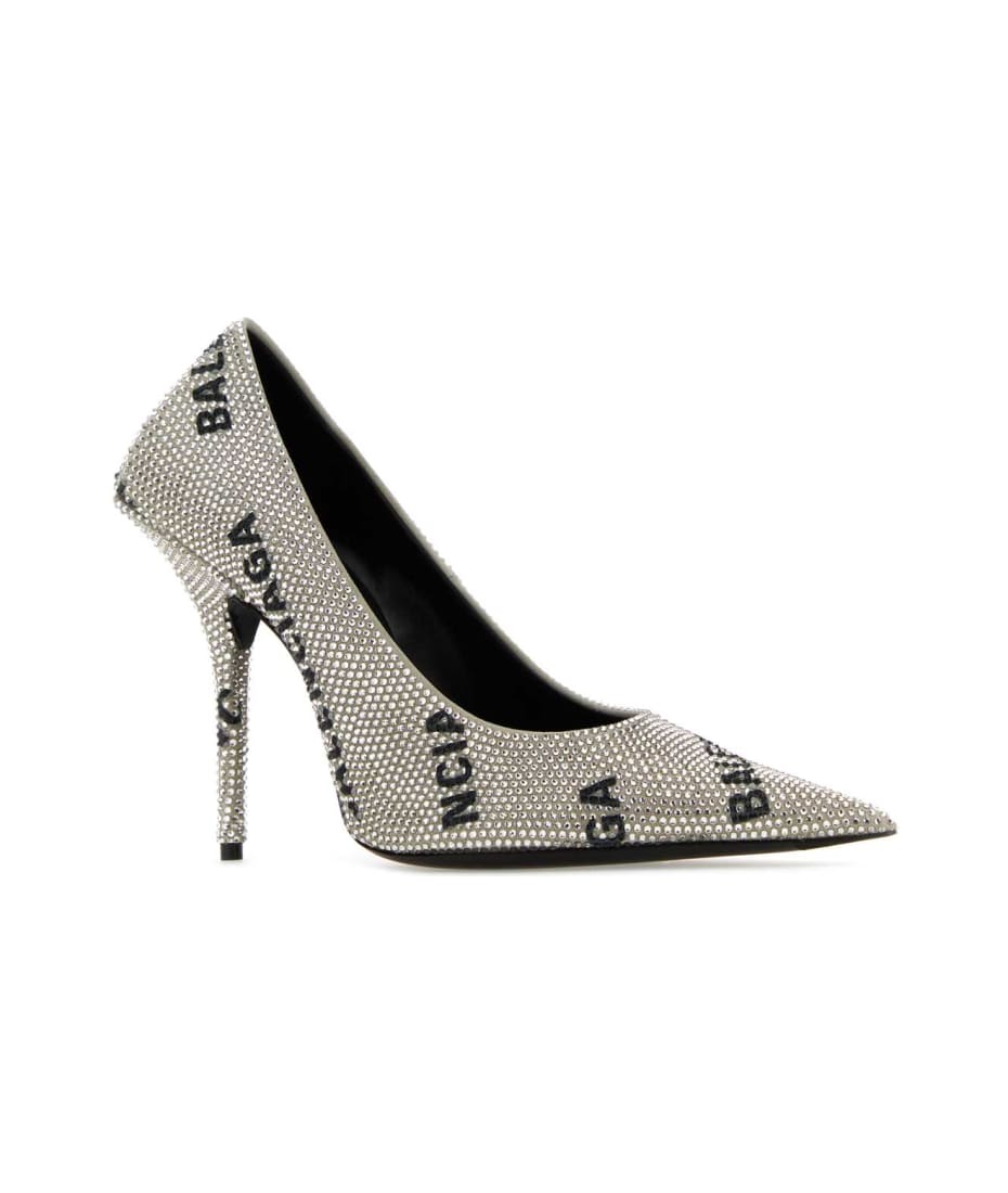 パンプス BALENCIAGA Embellished suede Square Knife pumps Balenciaga Embellished Suede Square Knife Pumps | italist