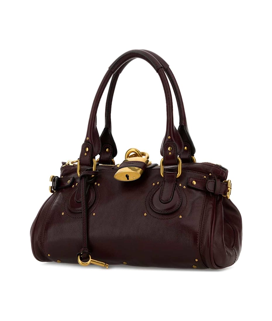 Chloé ダークブラウン パディントン Chloé Aubergine Leather Paddington Shoulder Bag | italist, ALWAYS
