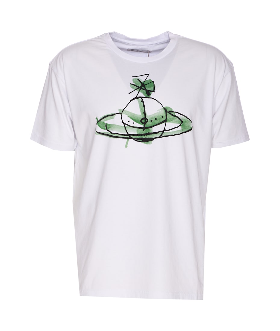 Tシャツ・カットソー VIVIENNE WESTWOOD DRAWN ORB CLASSIC T-SHIRT IN COTTON Vivienne Westwood Drawn Orb Classic T-shirt | italist