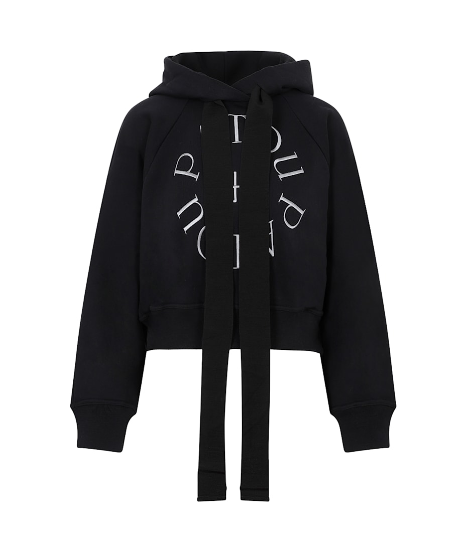 パトゥ PATOU CROPPED MEDALLIAN LOGO フーディ PATOU (パトゥ) 裏毛 オーガニックコットン メダイヨンロゴ