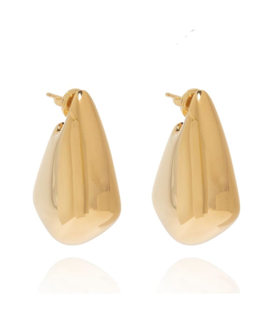 【関税＆送料込み】Bottega Veneta Fin Mini Earrings Bottega Veneta® Women's Small Fin Earrings in Yellow gold
