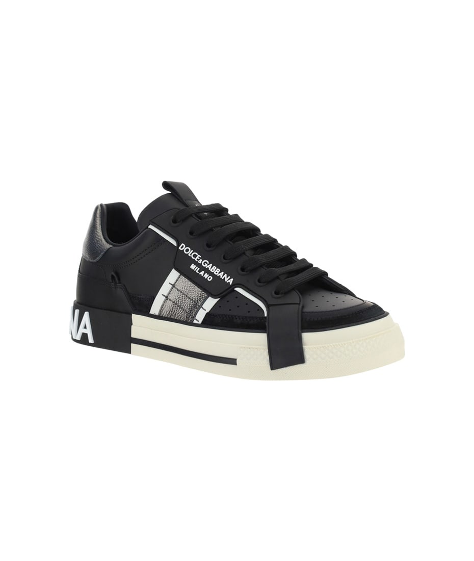 刺激的◇2.0 スニーカー◇Dolce & Gabbana Dolce & Gabbana 2.Zero Custom Leather Sneakers | Black