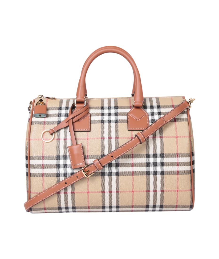 Shop Burberry 2023-24FW Handbags (80696631, 8069663, BOWLING CHECK HANDBAG)  by CiaoItalia