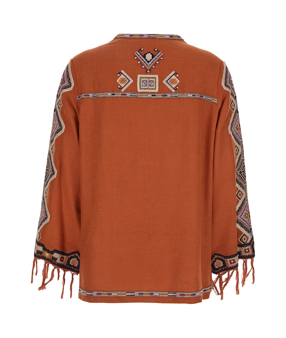 Isabel Marant Zelda Blouse In Orange Silk | italist, ALWAYS