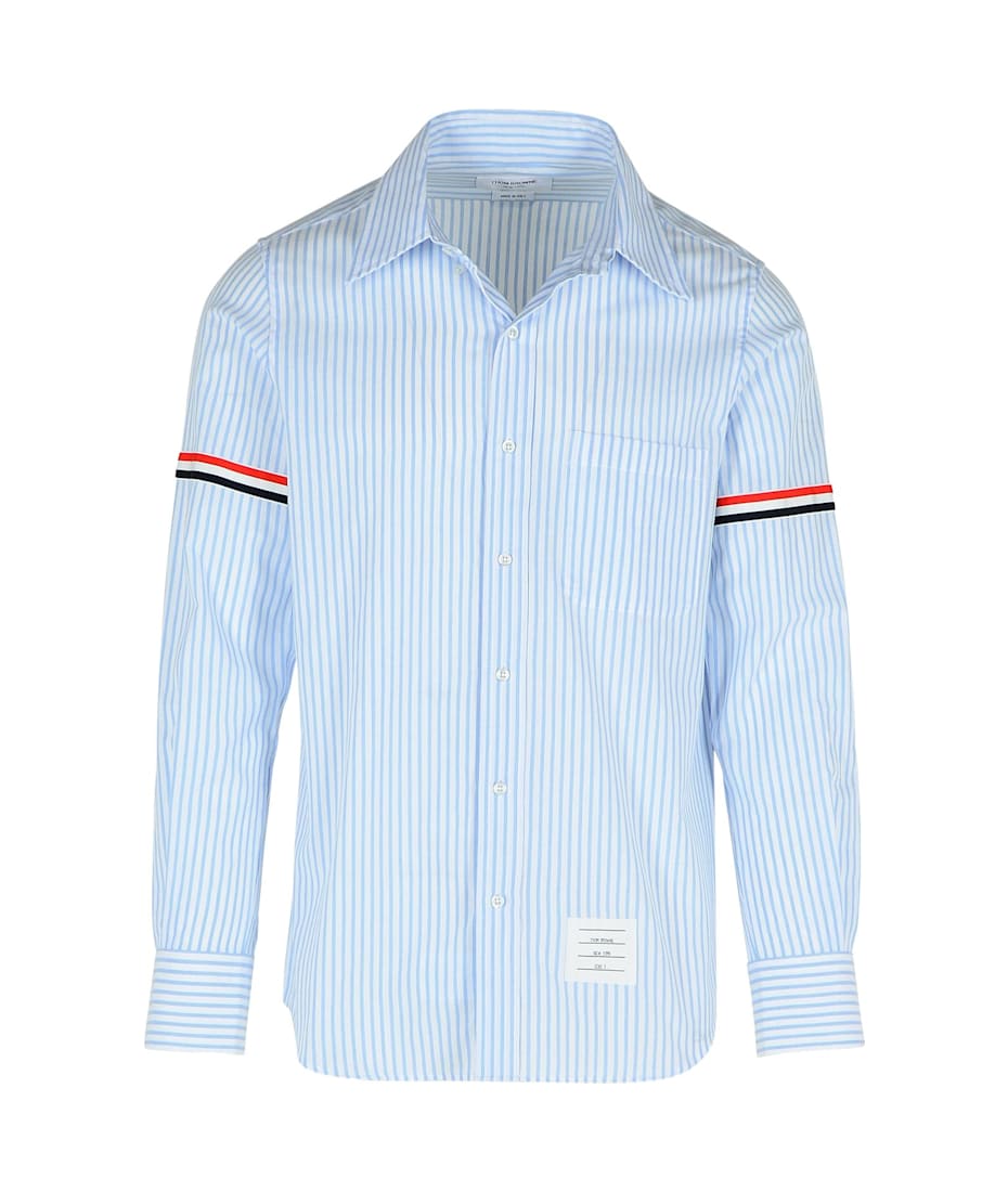送料関税込 THOM BROWNE ストライプ コットンジャージー Tシャツ THOM BROWNE コットンジャージー Tシャツ ストライプ | THE