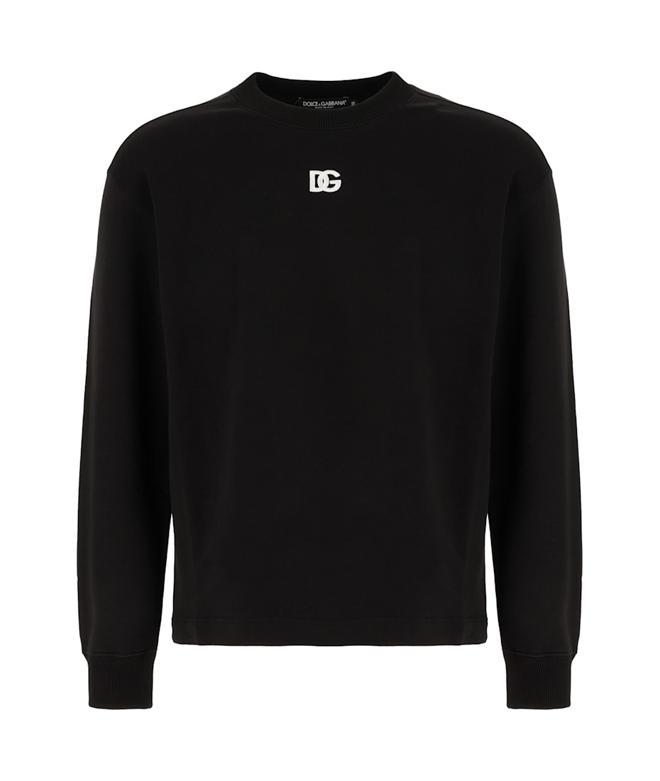 Dolce & Gabbana Black Cotton Sweatshirt | italist