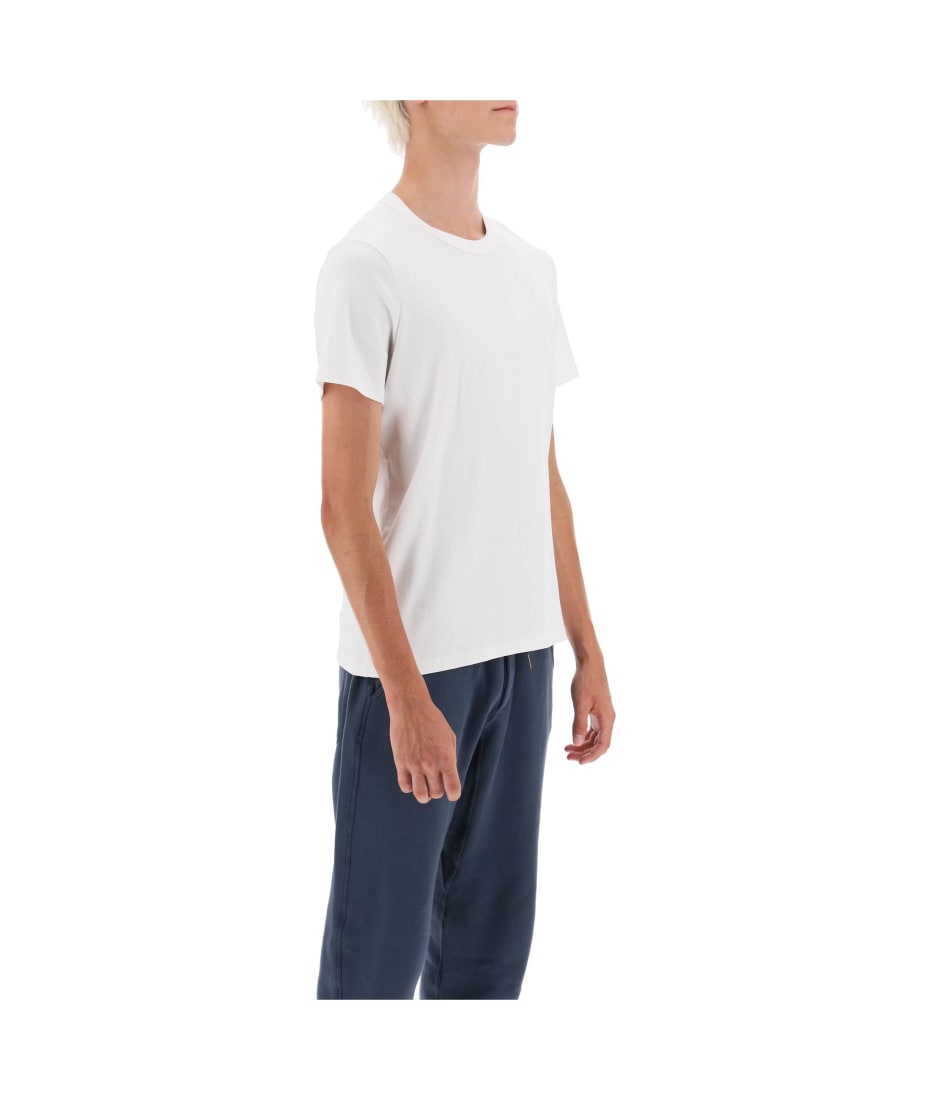TOM FORD【コットンTシャツ☆ホワイト】関税送料込 Tom ford White t-shirt with v neck in cotton stretch man