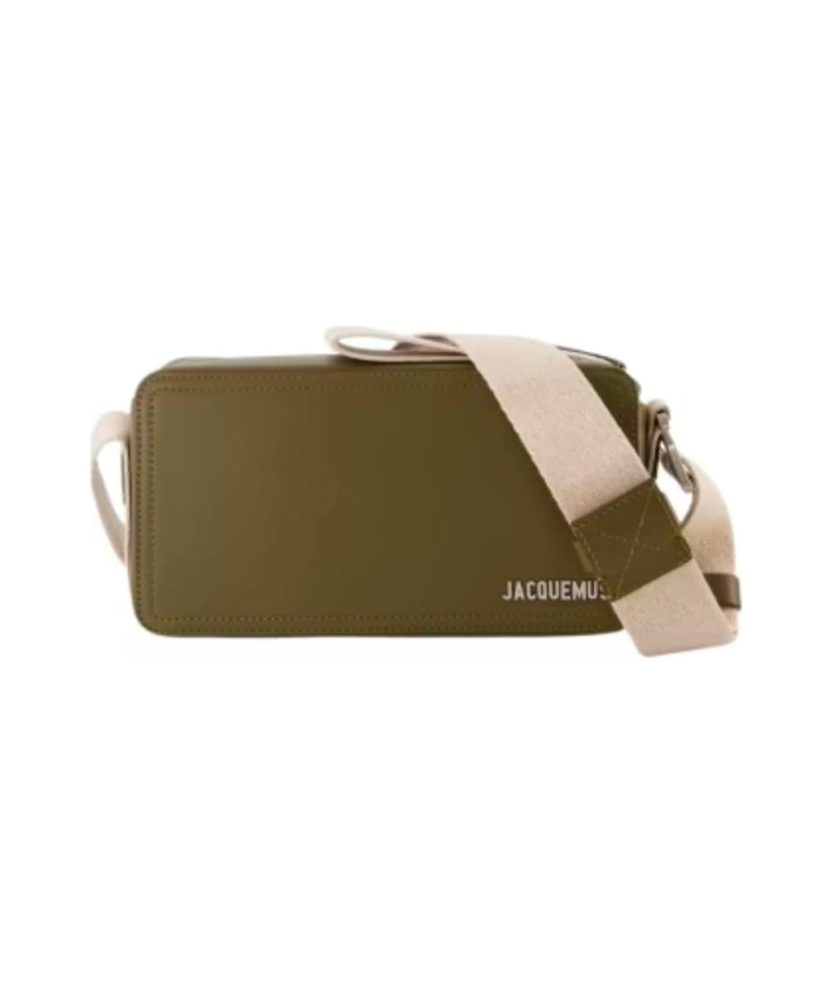 JACQUEMUS Le Porte Azur Neck Wallet in Dark Khaki