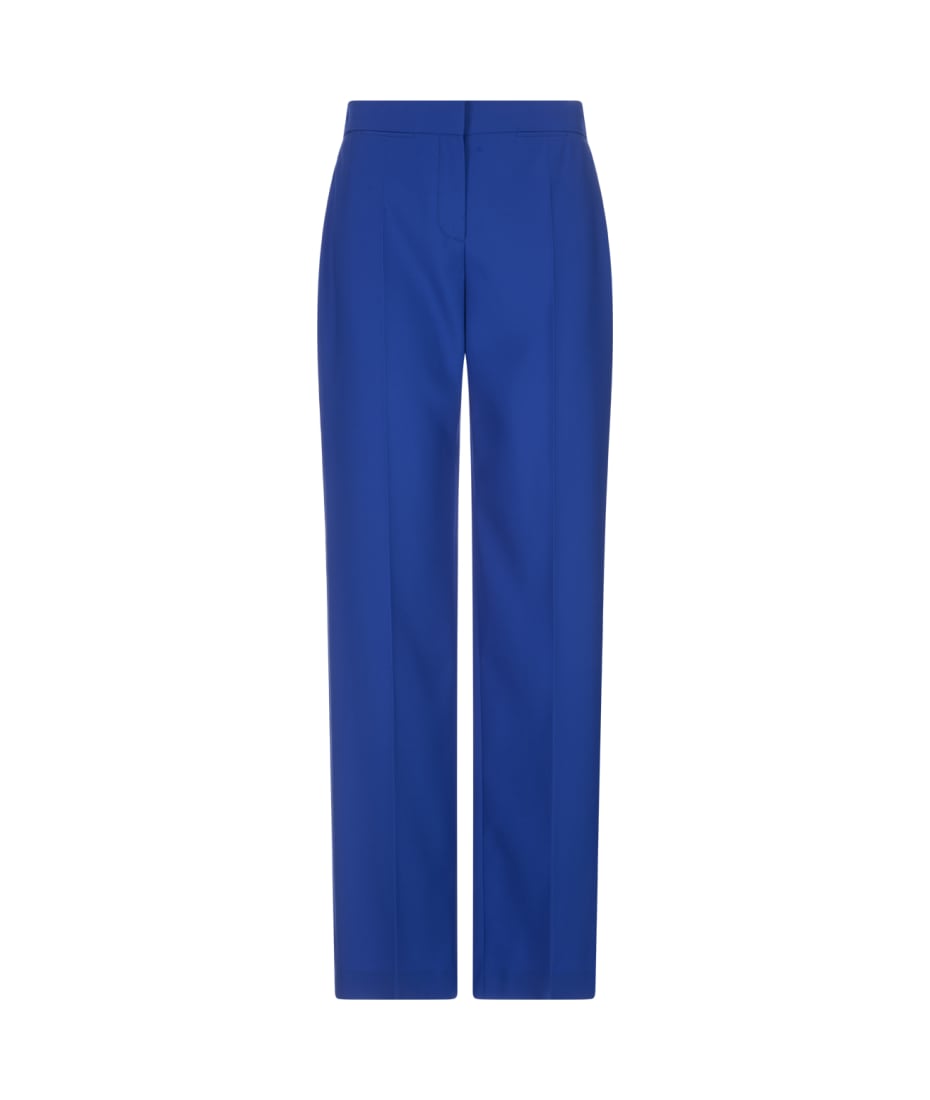 High Waist Wide Leg Pants In Galactic Blue