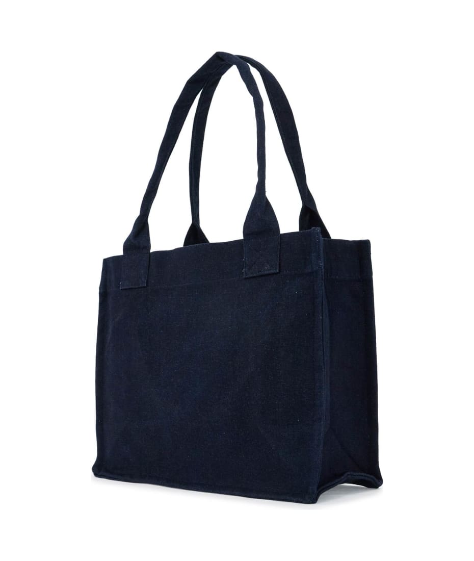 Ganni Large Denim Easy Shopper Tote | italist
