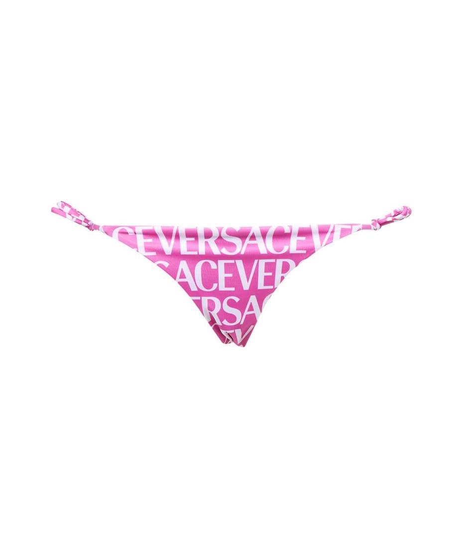 【送料&関税込】Versace All-over Logo Bikini Bottoms Versace Allover Bikini Bottoms Print | VERSACE US
