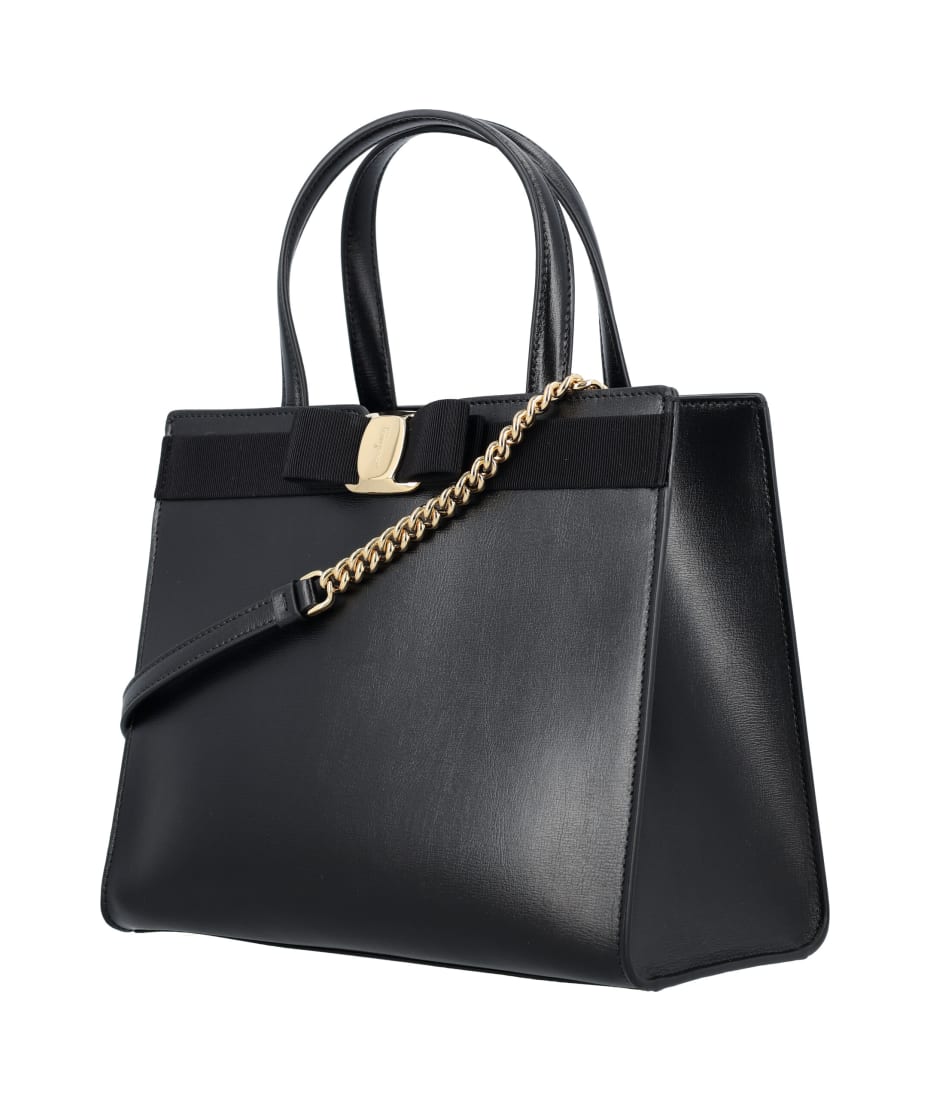 【SALVATORE FERRAGAMO】VARA TOTE BAG Authentic Vintage Salvatore Ferragamo Vara Tote Shoulder Bag