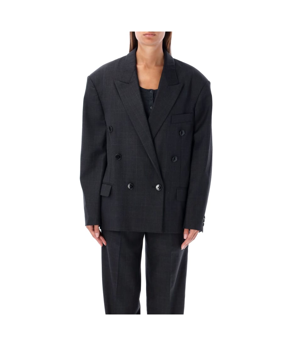 【送料&関税込】Isabel Marant klero Blazer ISABEL MARANT Klero double-breasted checked wool blazer