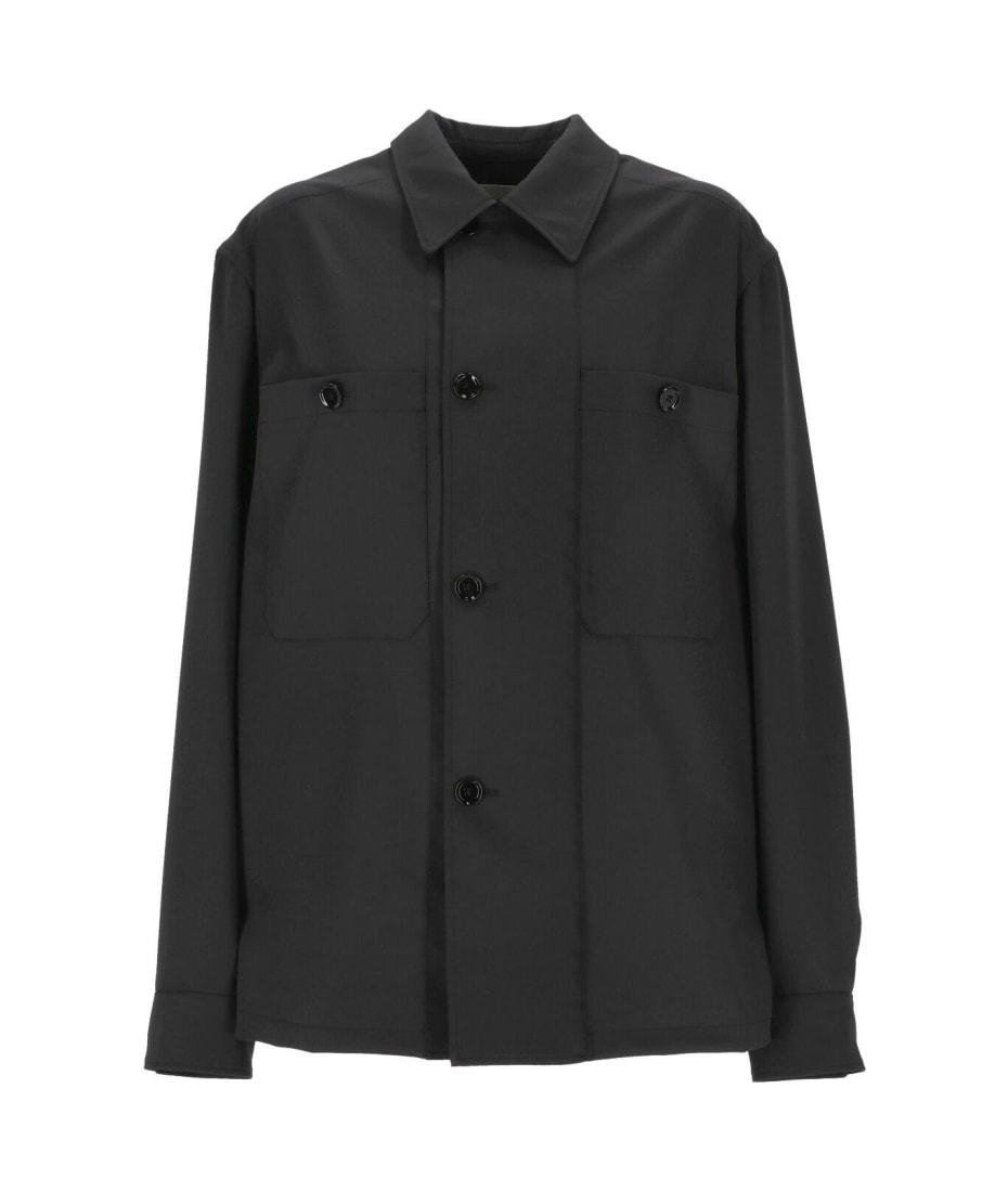 ジャケット・アウター LEMAIRE blouse jacket Lemaire Washed Cotton & Silk Zip-Up Shirt Jacket | nordstrom