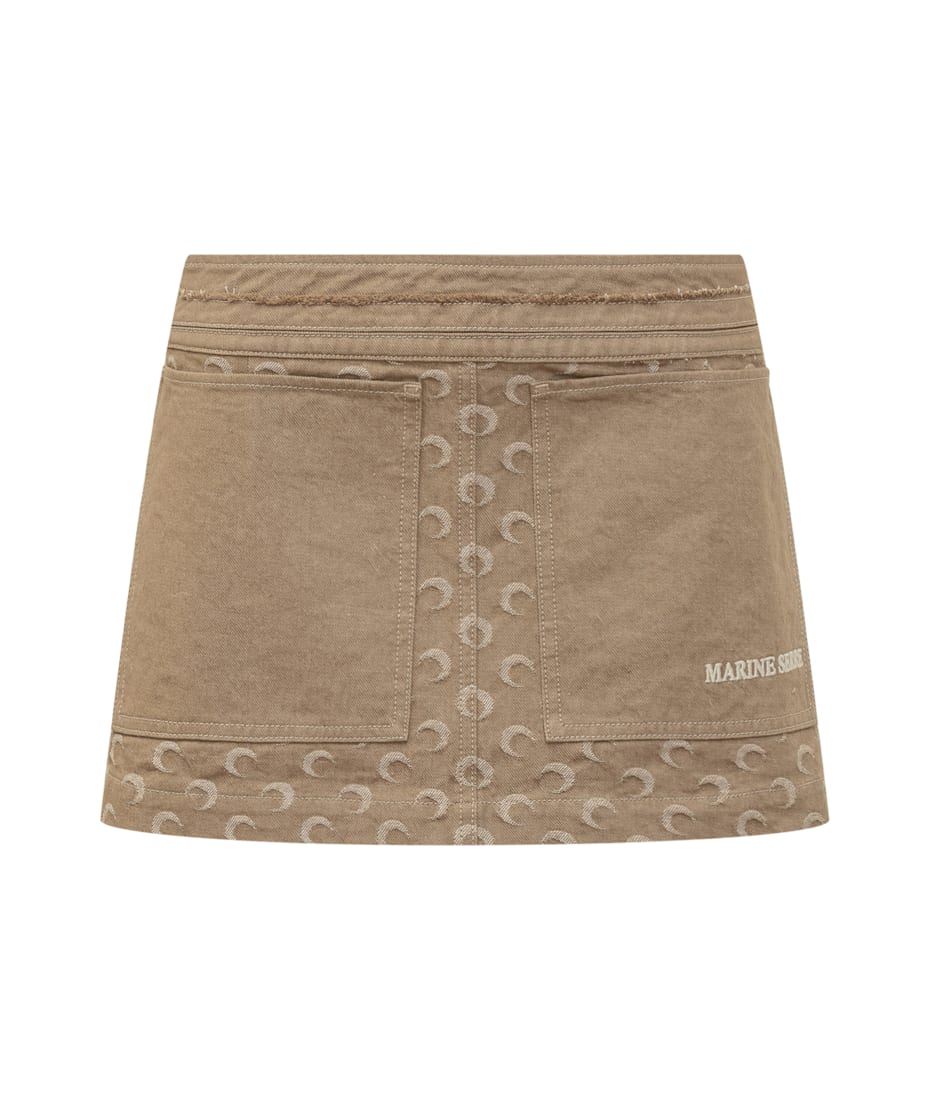 Marine Serre Skirt With Moon Logo | italist