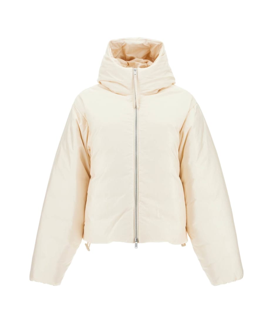 ダウンジャケット・コート JIL SANDER beige polyamide down jacket Jil Sander Puffer In Beige Polyamide | italist