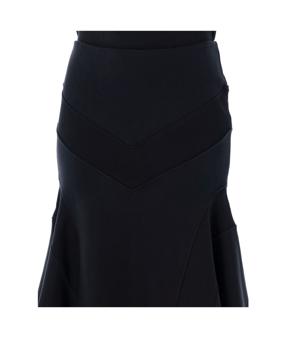 スカート The Attico Asymmetrical Long Skirt The Attico Cotton jersey asymmetrical maxi skirt The Attico