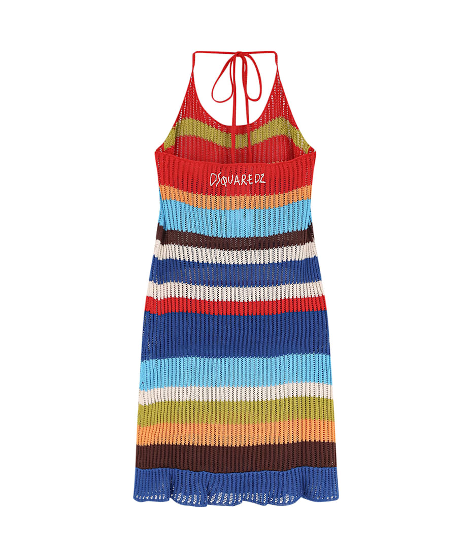 【送料&関税込】Dsquared2 Summer Lovers Cotton Short Dress Dsquared2 Summer Lovers Cotton Short Dress | italist، خصومات