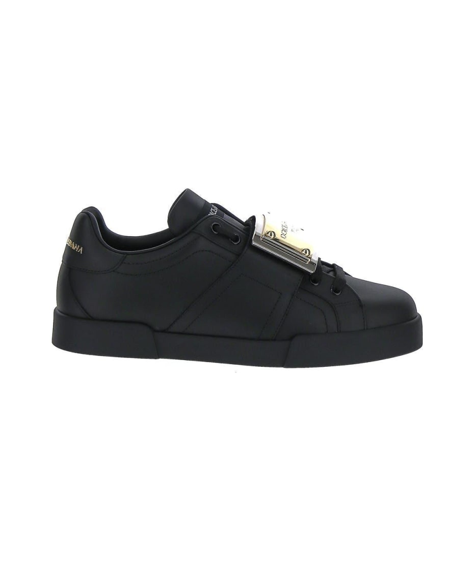 【Dolce Gabbana】LOW-TOP SNEAKERS◆CK2331AD780 Dolce & Gabbana Black Low-top Sneakers | italist