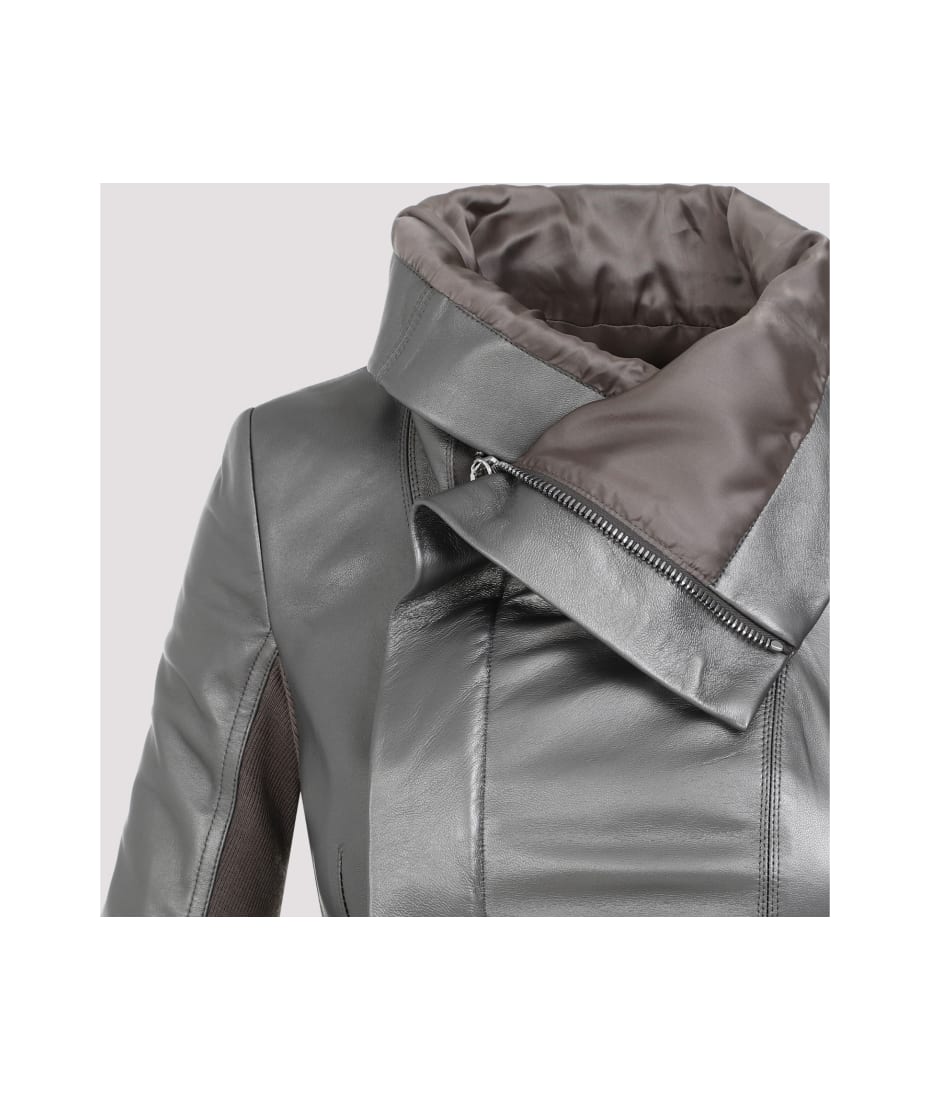 Rick Owens Naska Metallic Biker Jacket | italist