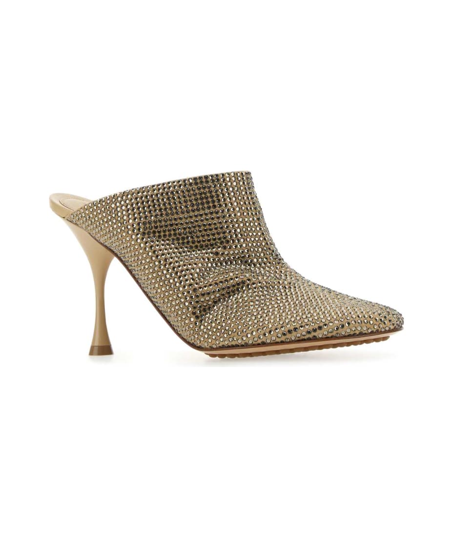 サンダル・ミュール Bottega Veneta Embellished suede Sparkle Dot Sock mules Bottega Veneta Embellished Suede Sparkle Dot Sock Mules