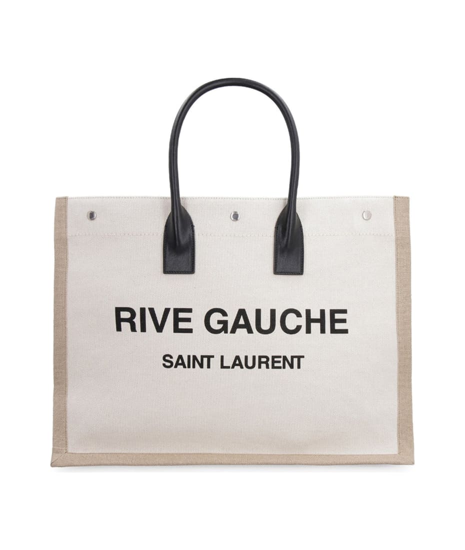 Rive Gauche Small Canvas East-West Tote Bag