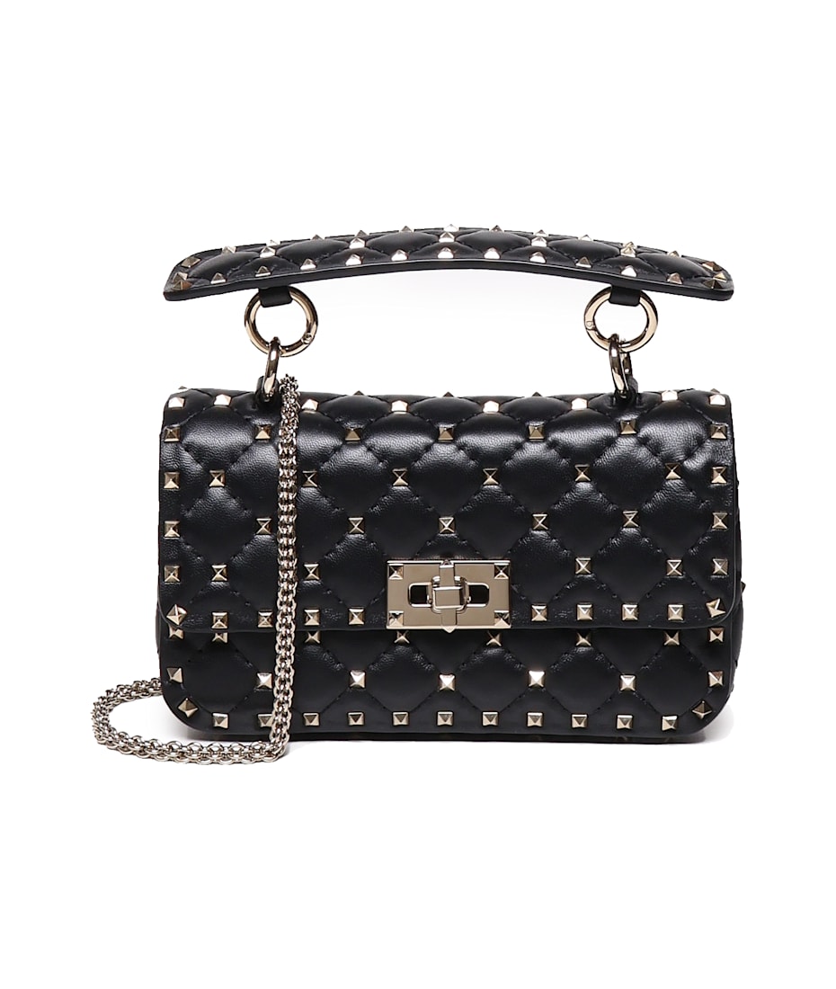 Rockstud Spike Small Leather Handbag