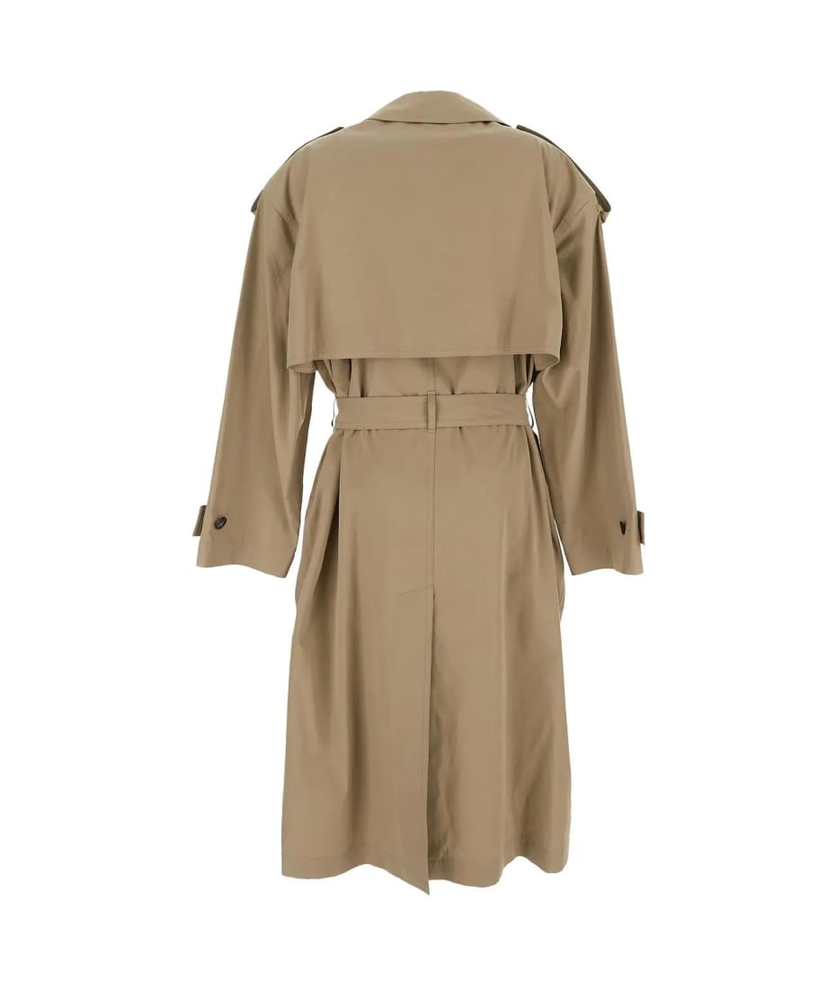 レア!希少！BOTTEGA VENETA  BELT-DETAILED CANVAS TRENCH BOTTEGA VENETA Leather waist belt | NET-A-PORTER