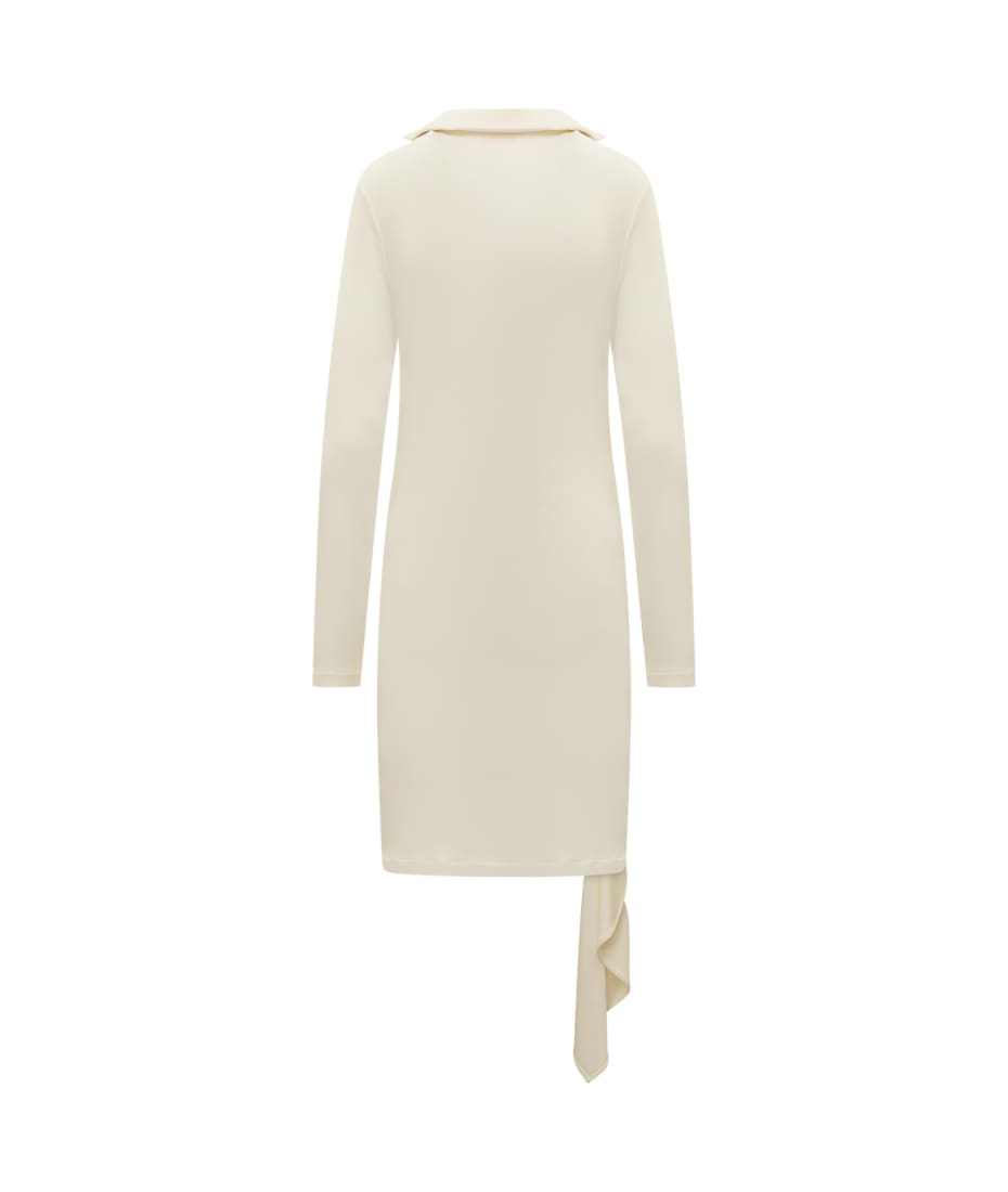 Off-White Short White Asymmetrical Dress With Draping | italist, ALWAYS  LIKE A SALE