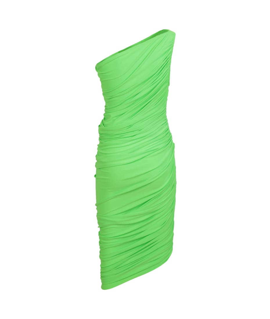 Norma Kamali Neon Green Midi Dress | italist