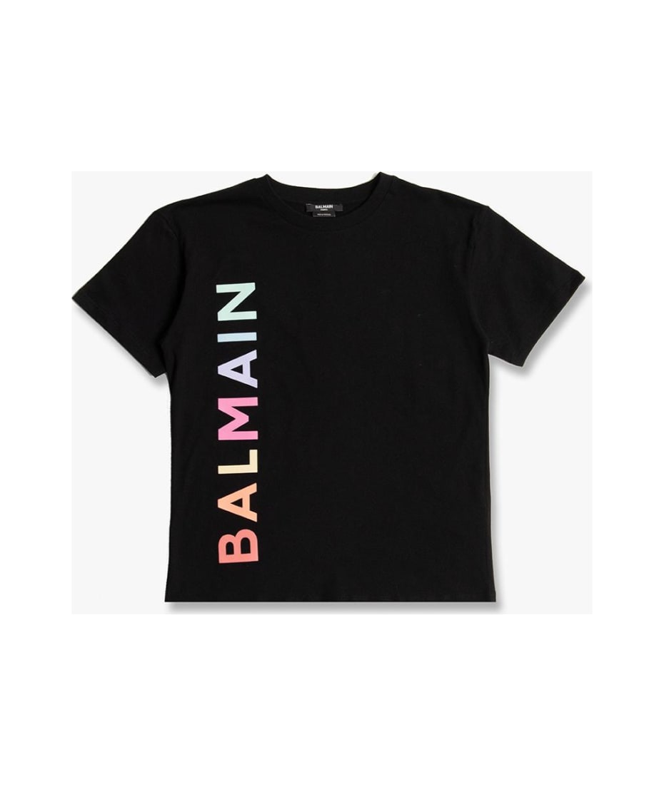 Balmain Kids Graphic-Print Cotton Shorts