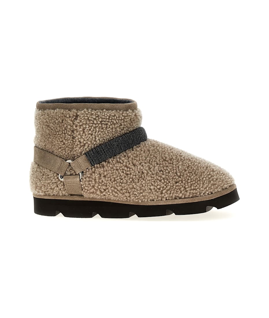 【関税込み】BRUNELLO CUCINELLI Monile ankle boots Brunello Cucinelli Monili Moto Lug Sole Ankle Boots | Neiman