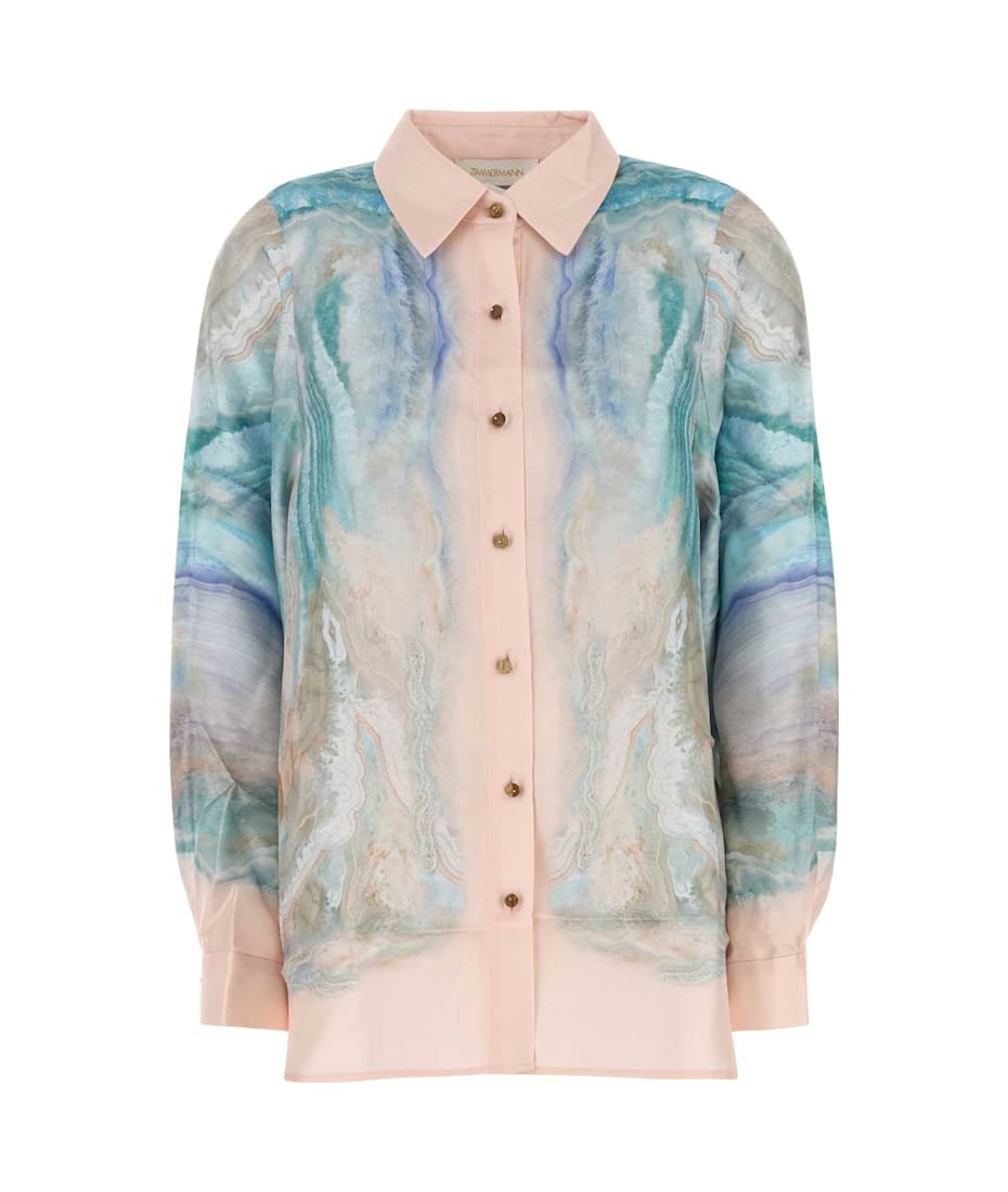 Printed Silk Illuminate Shirt