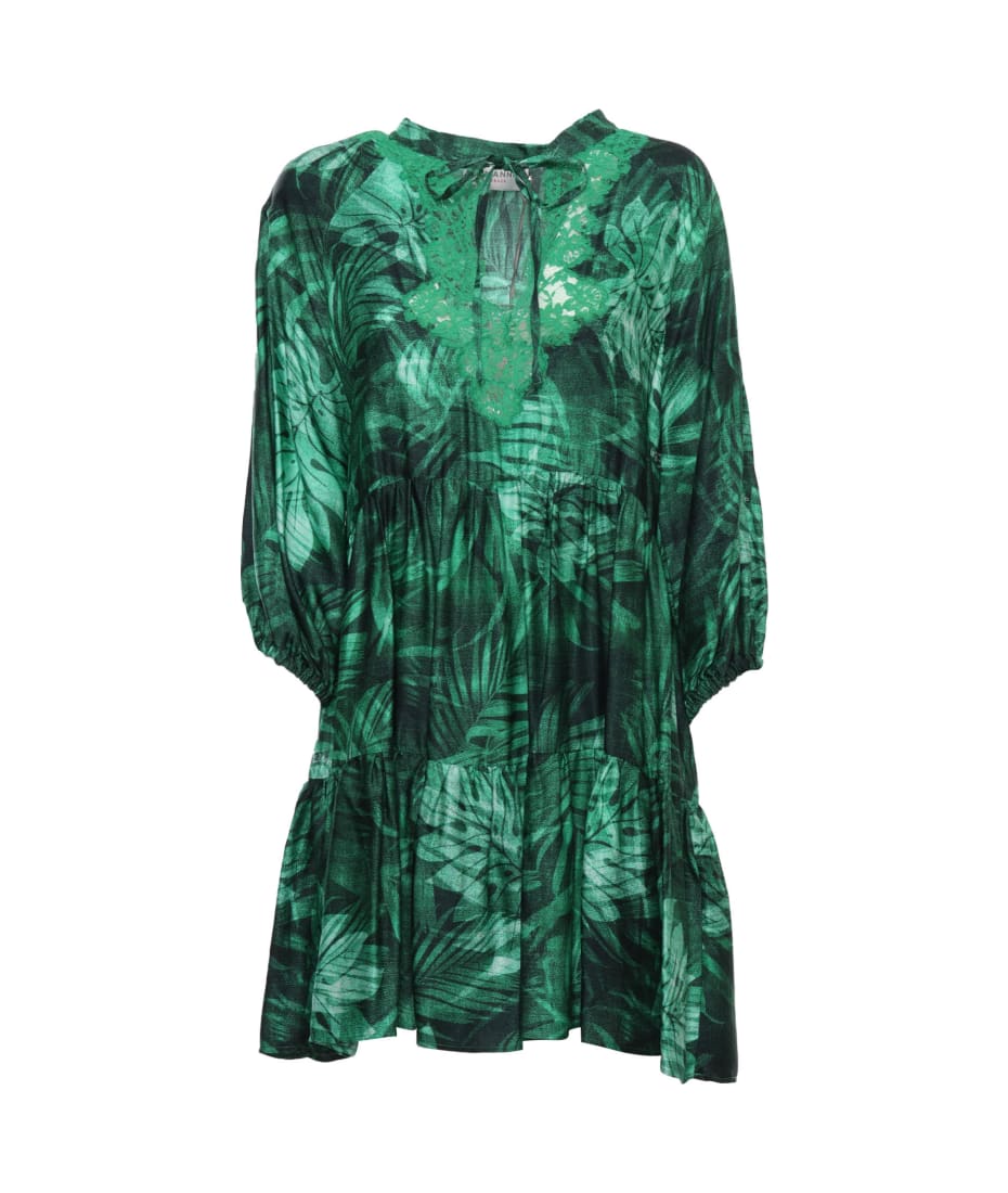 Ermanno Ermanno Scervino Green Dress Foresta | italist, ALWAYS LIKE A SALE